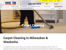 Tablet Screenshot of happydaycarpetcare.com